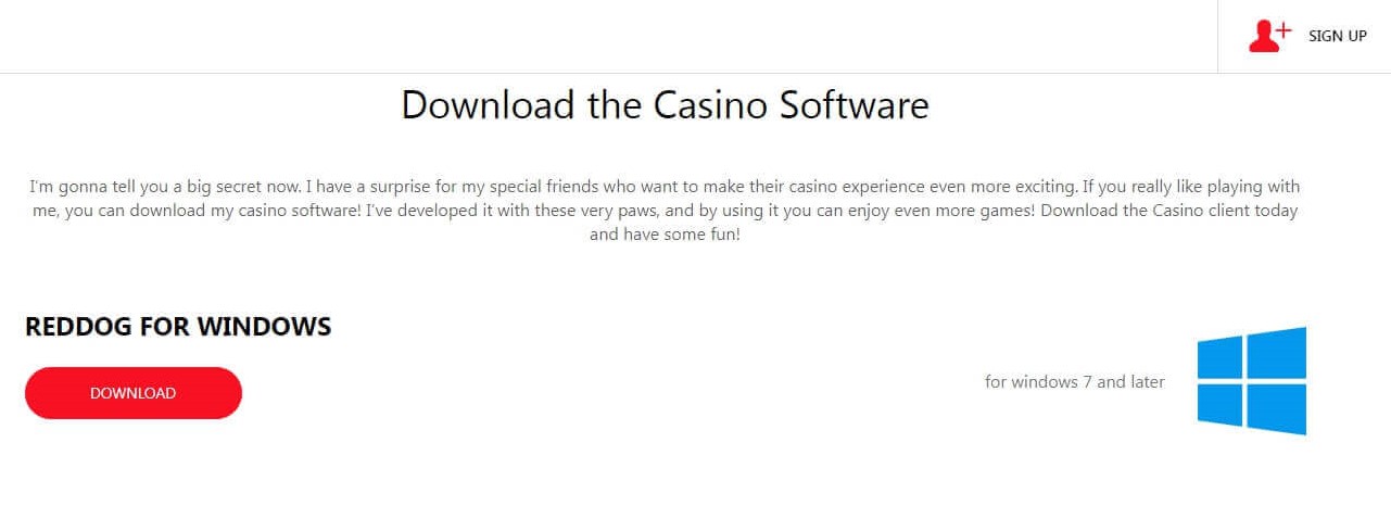 Red Dog Casino software app