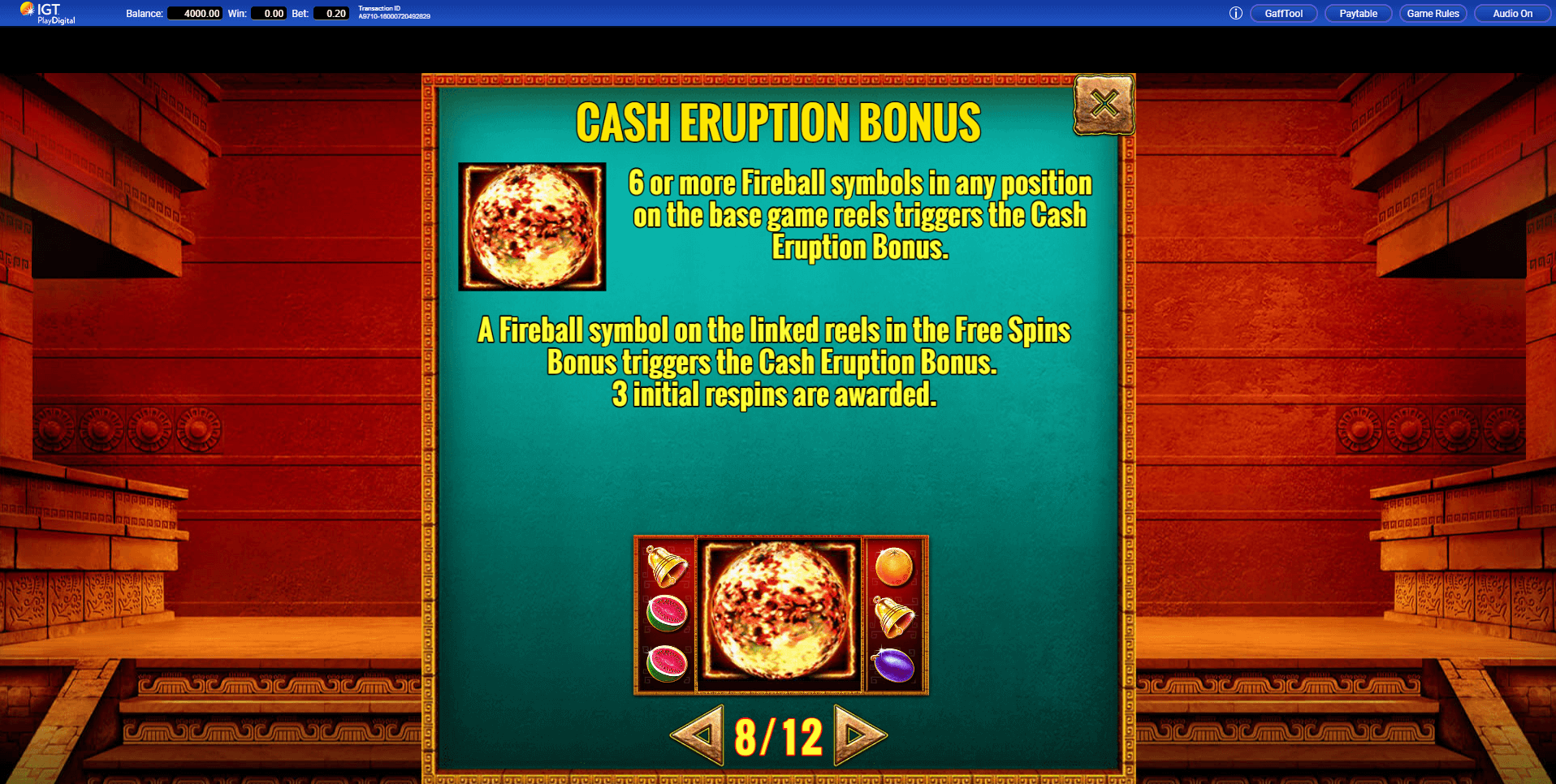 cash eruption slot machine detail image 7