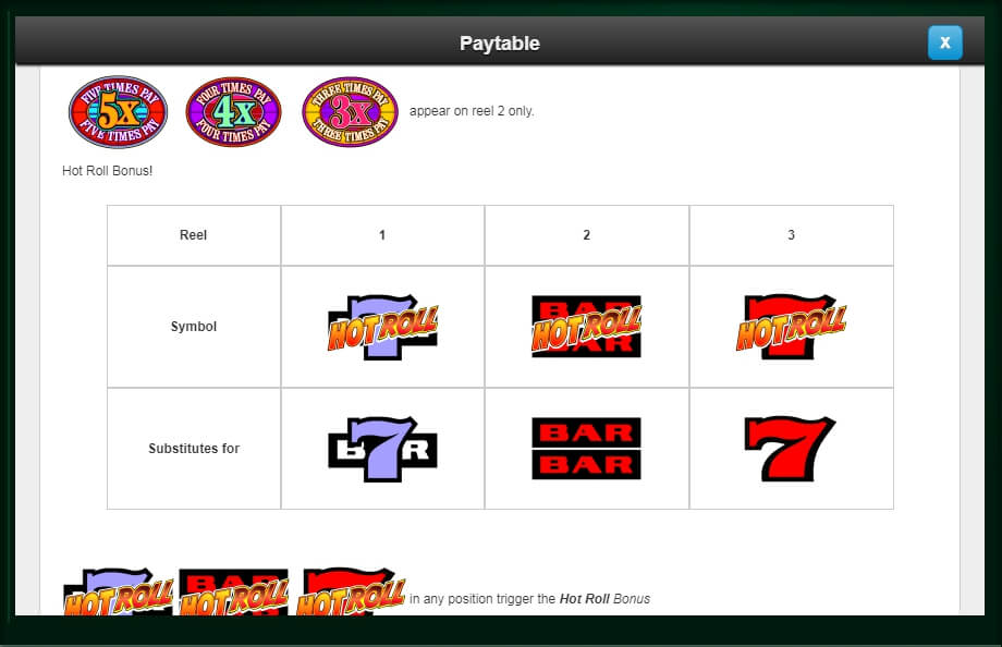 super times pay hot roll slot machine detail image 2
