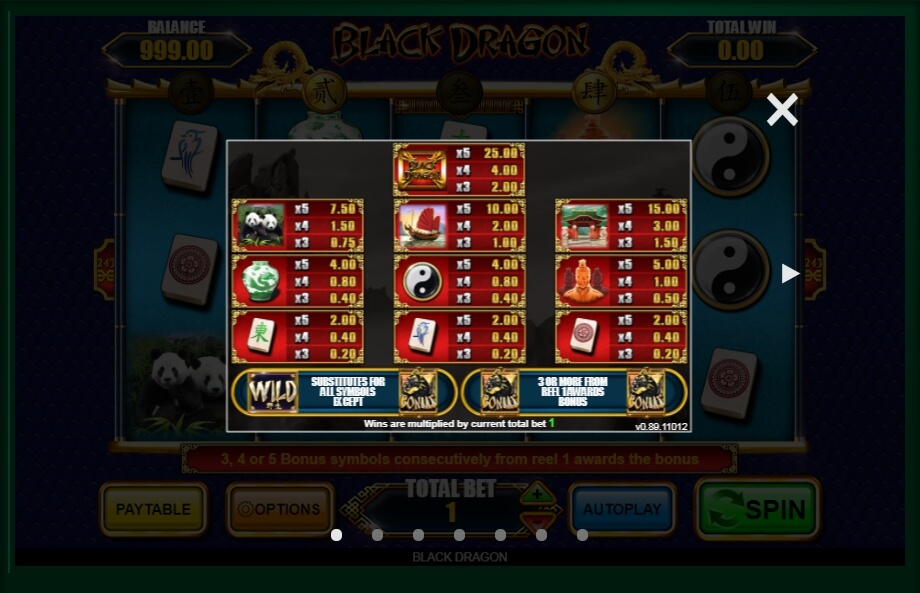 black dragon slot machine detail image 6