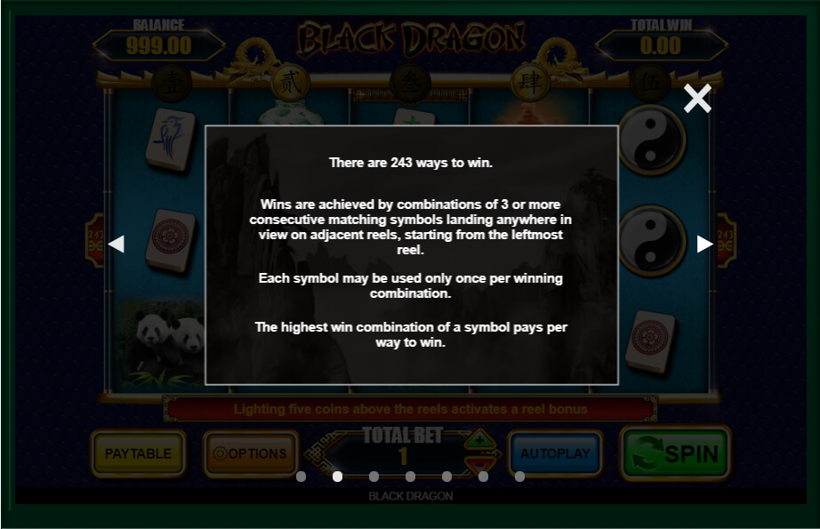 black dragon slot machine detail image 5