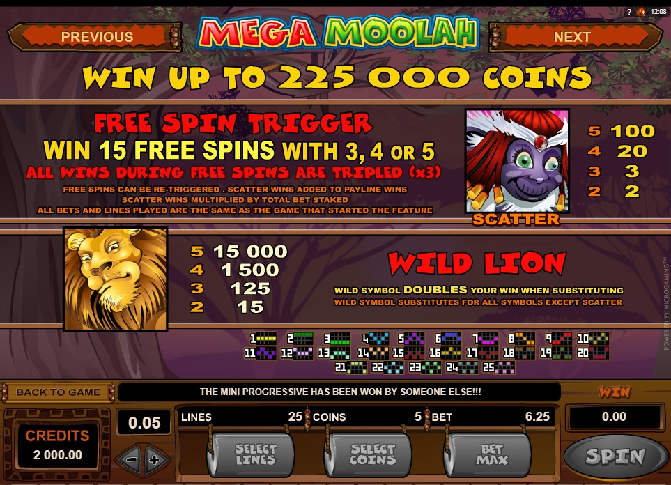 mega moolah slot machine detail image 1