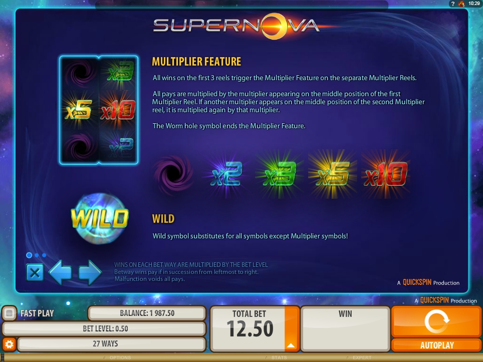 supernova slot machine detail image 2