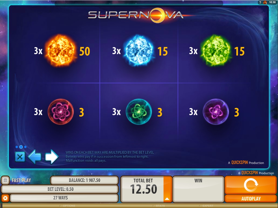 supernova slot machine detail image 1