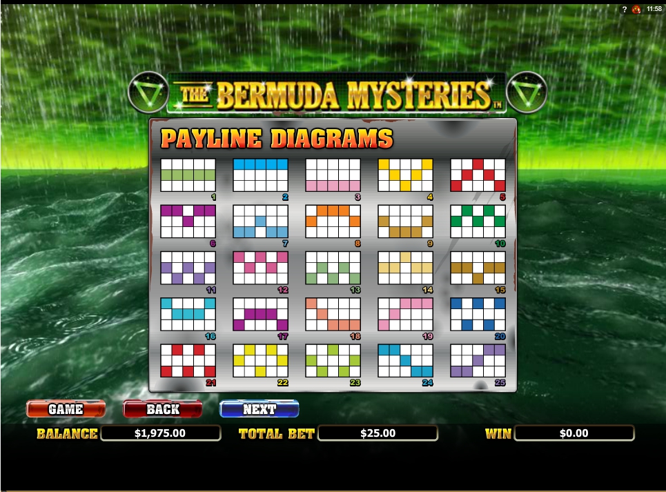 the bermuda mysteries slot machine detail image 1