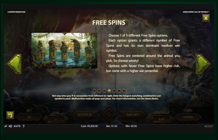 jungle spirit: call of the wild slot machine detail image 3
