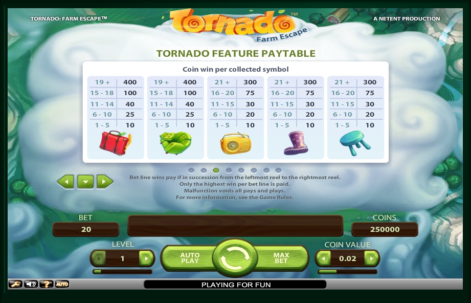 tornado: farm escape slot machine detail image 5