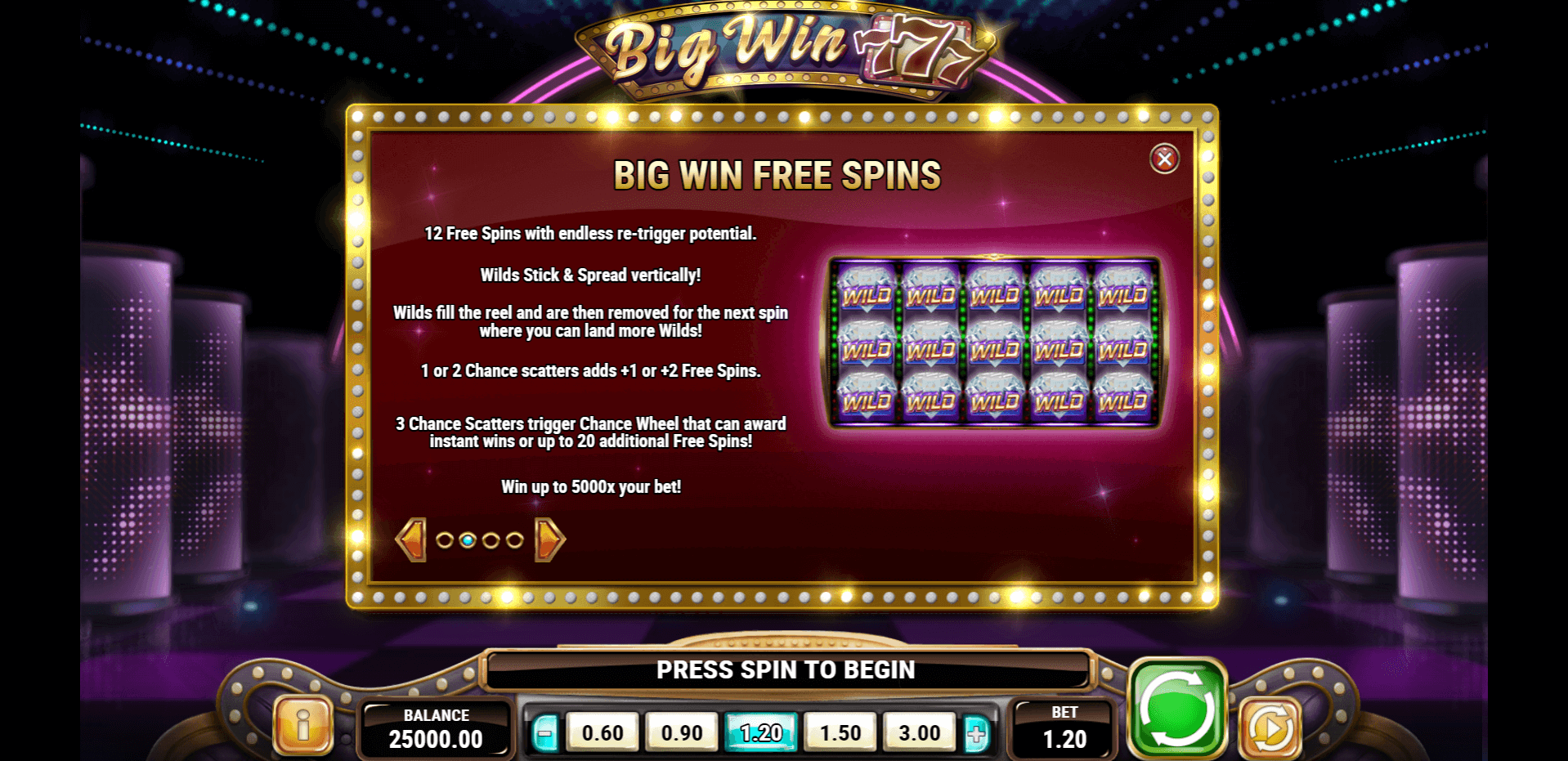 big win 777 slot machine detail image 1