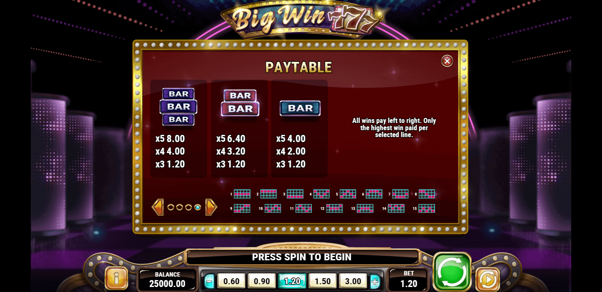 big win 777 slot machine detail image 3