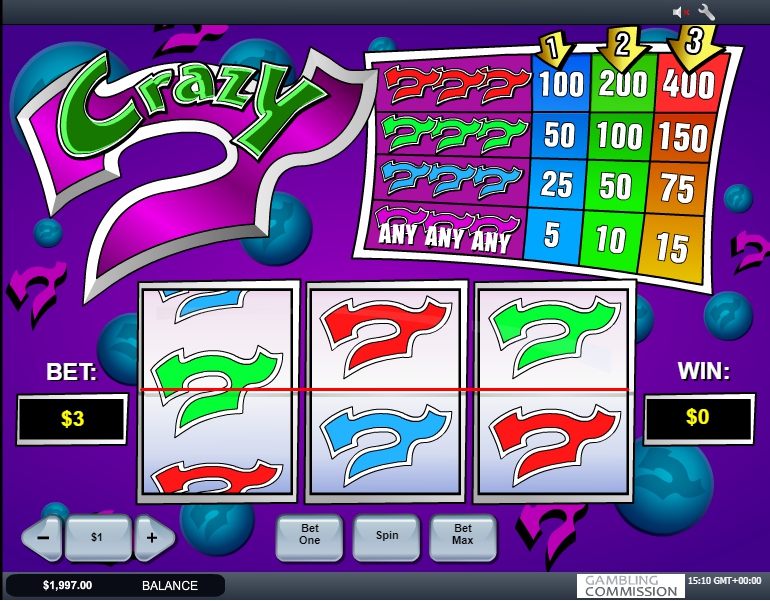 crazy 7 slot machine detail image 0