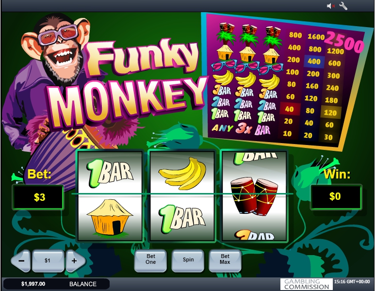 funky monkey jackpot slot machine detail image 0