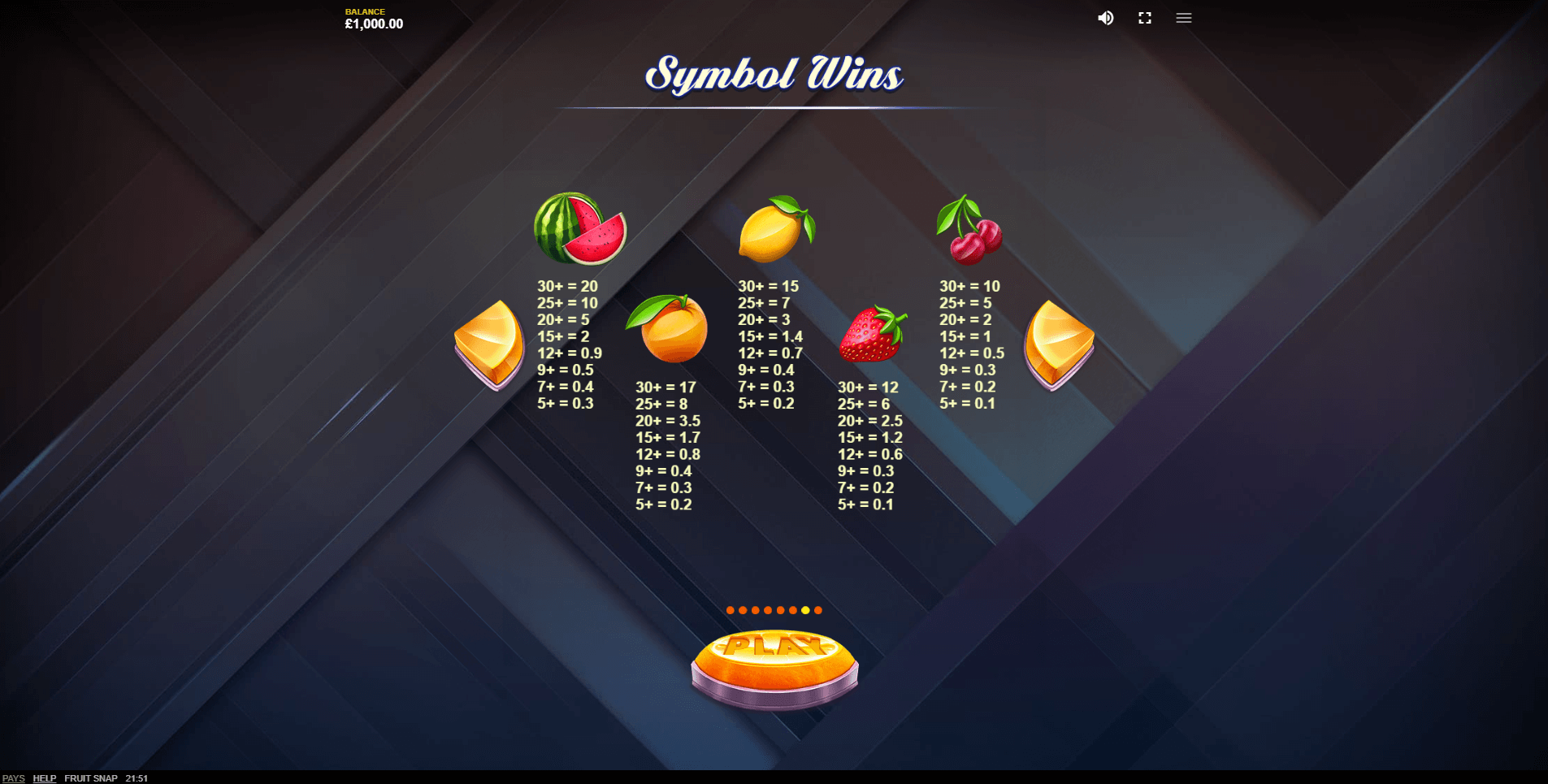 fruit snap slot machine detail image 5