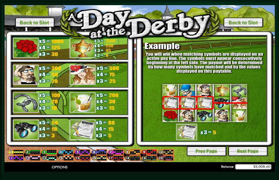 a day at the derby slot machine detail image 1