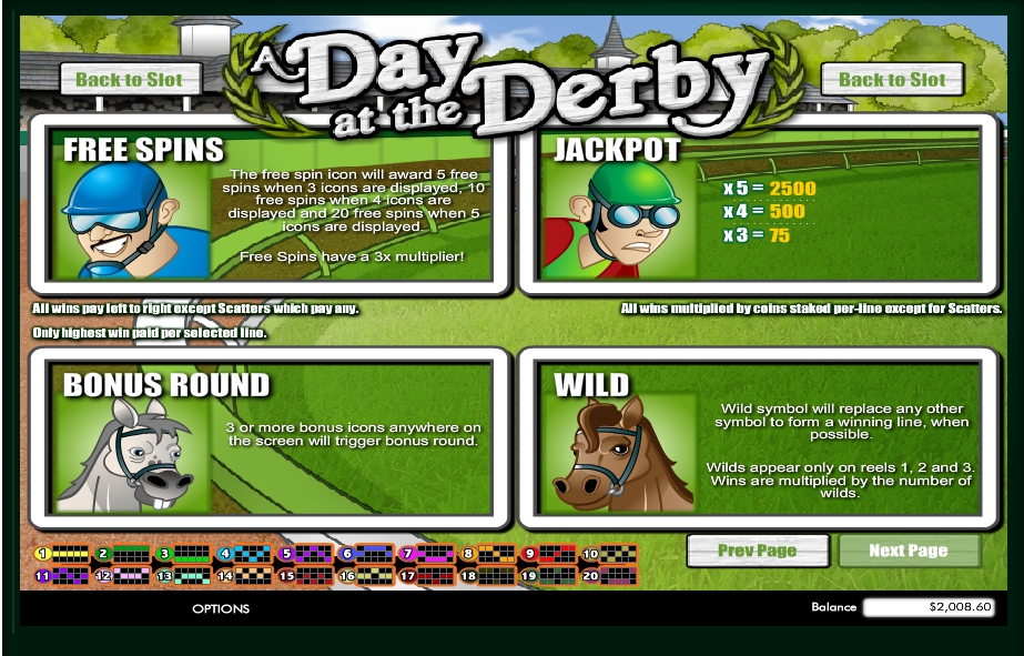 a day at the derby slot machine detail image 0