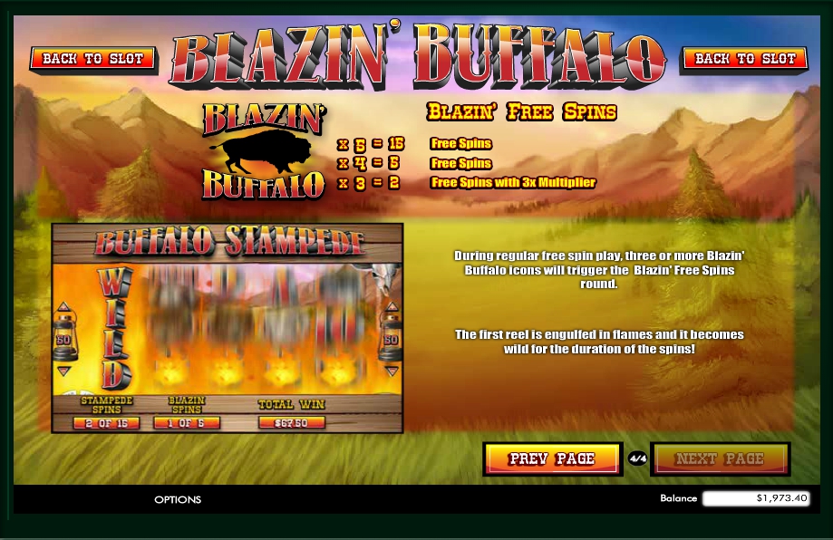 blazin buffalo slot machine detail image 0