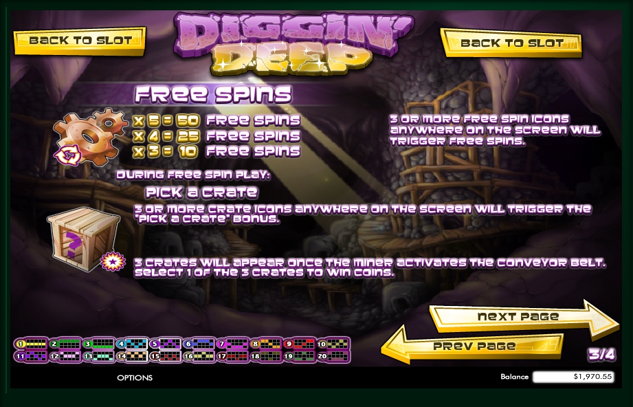 diggin deep slot machine detail image 1