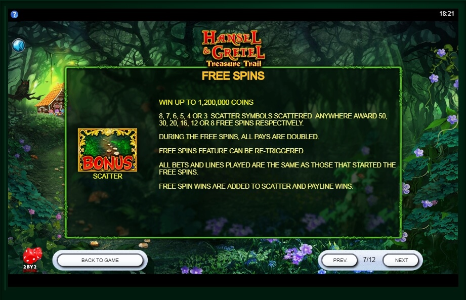 hansel and gretel treasure trail slot machine detail image 2