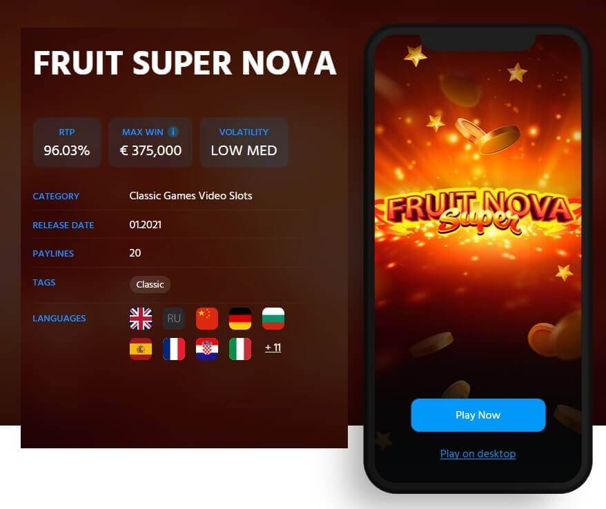 Fruit Super Nova slot machine