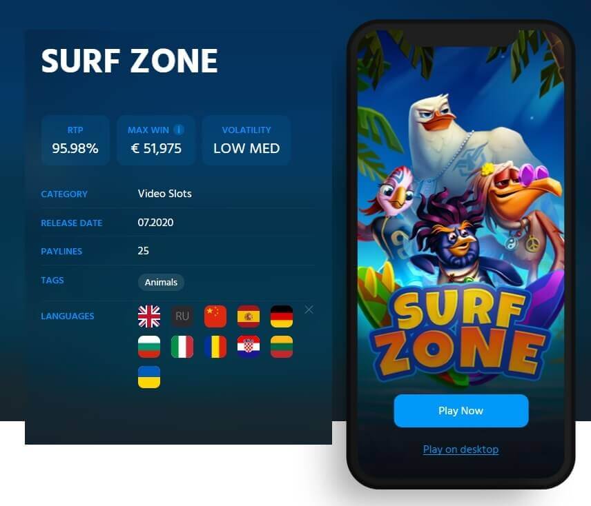 Surf Zone slot machine
