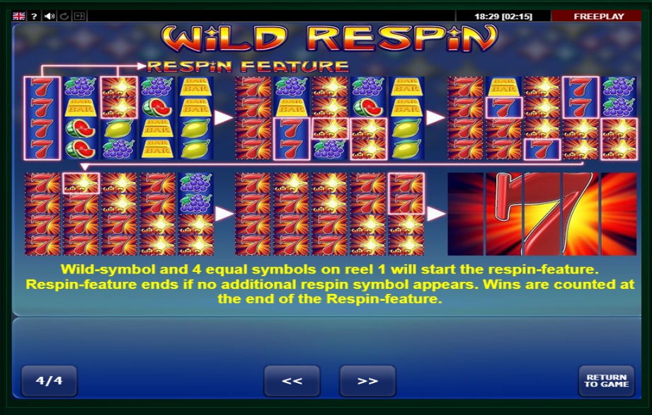 wild respin slot machine detail image 0