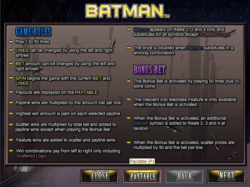 batman slot machine detail image 0