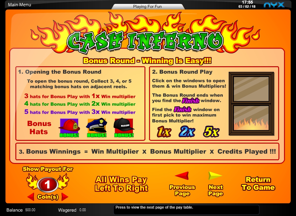 cash inferno slot machine detail image 0