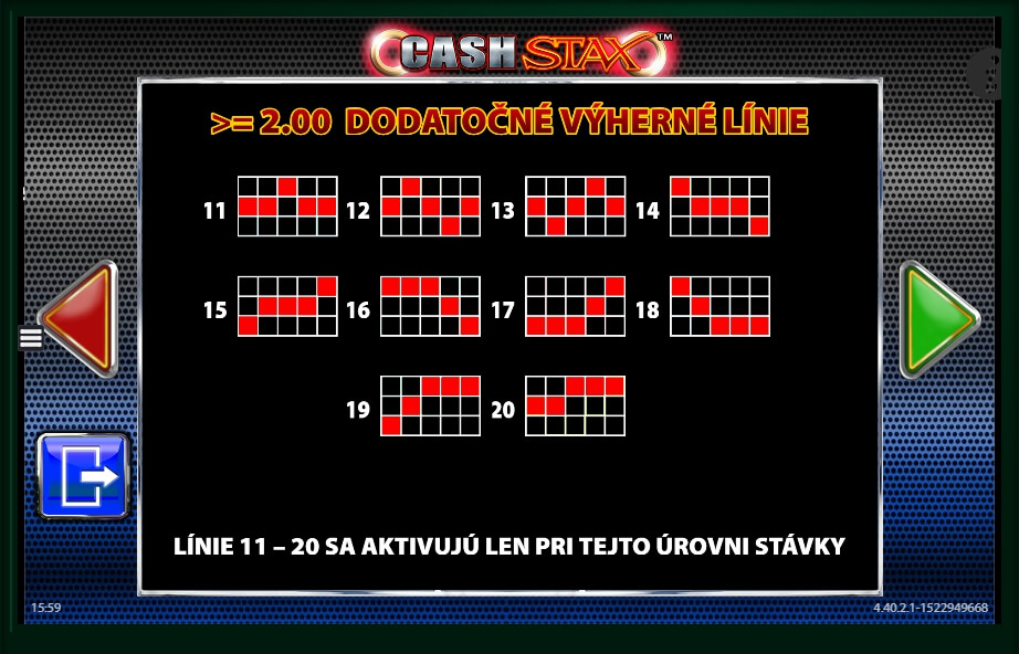 cash stax slot machine detail image 4