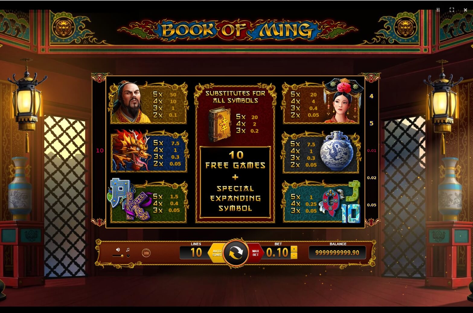 book of ming slot machine detail image 3