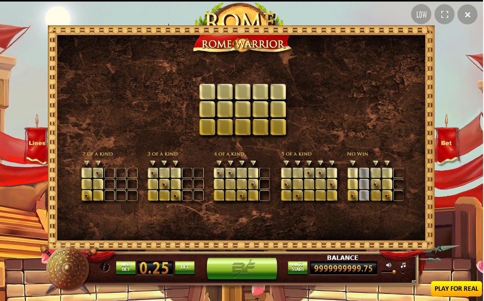 rome warrior slot machine detail image 0