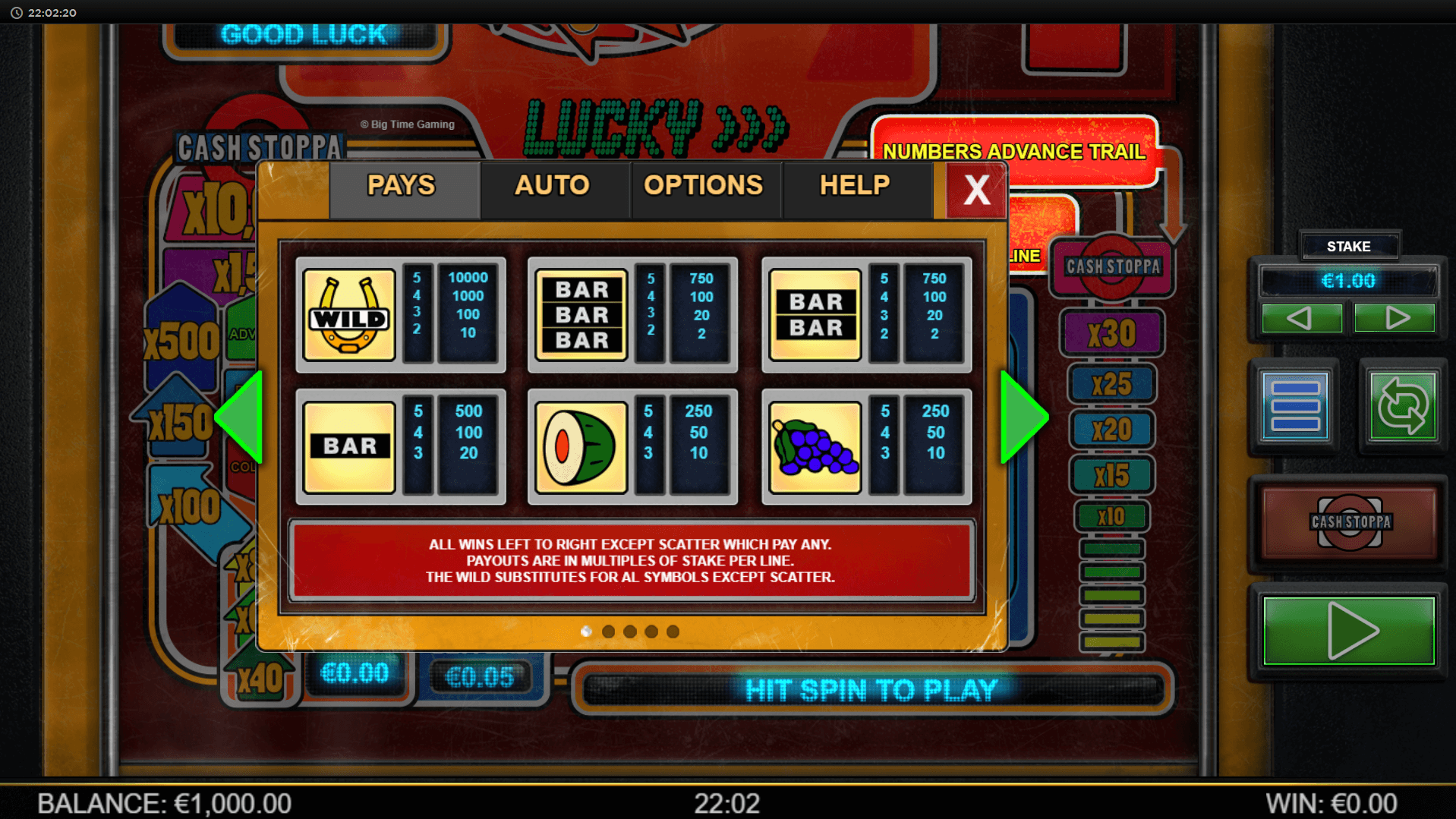 lucky streak mk2 slot machine detail image 5