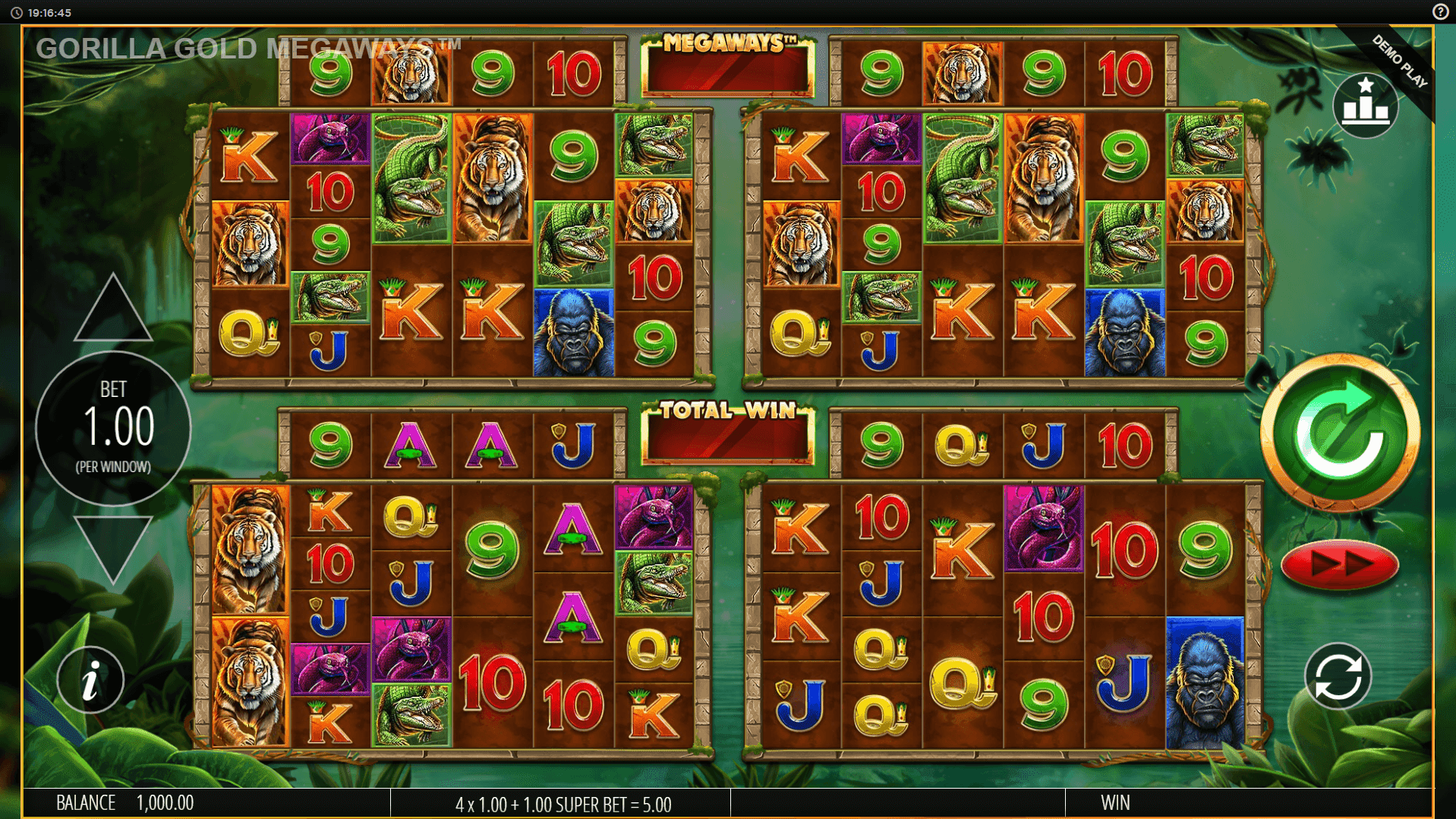 Gorilla Gold Megaways slot play free