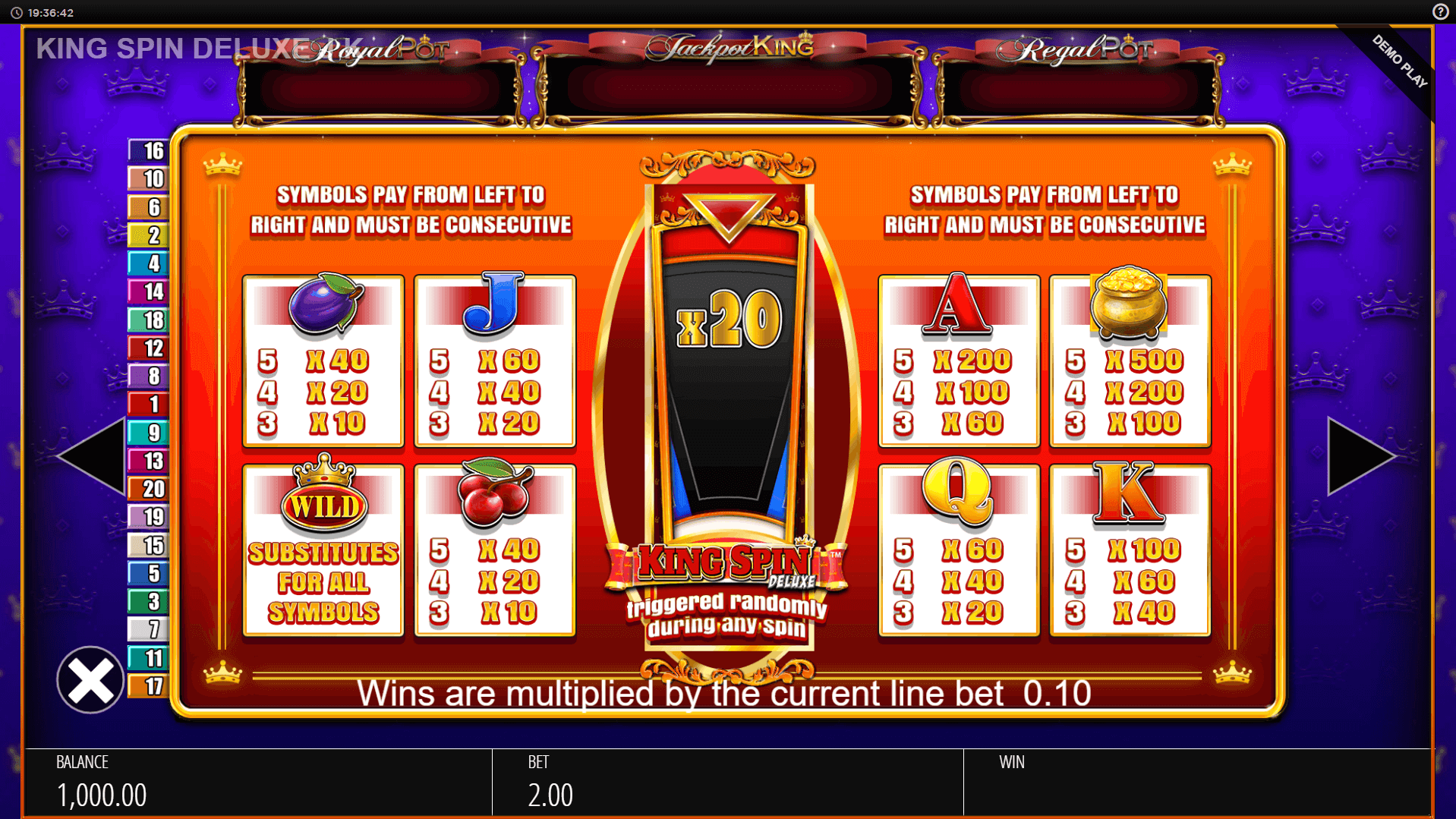 king spin deluxe slot machine detail image 0