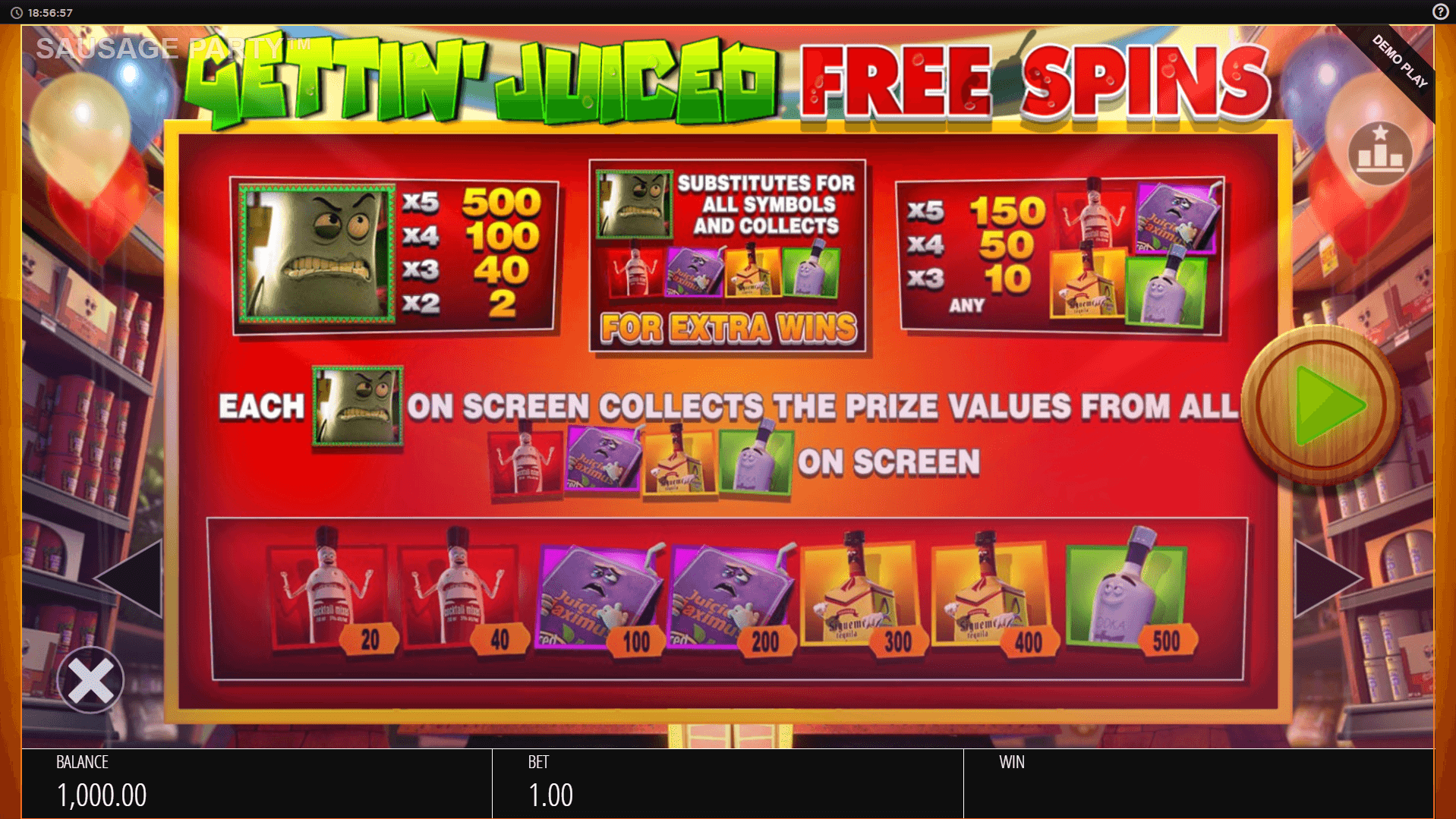 sausage party slot machine detail image 4