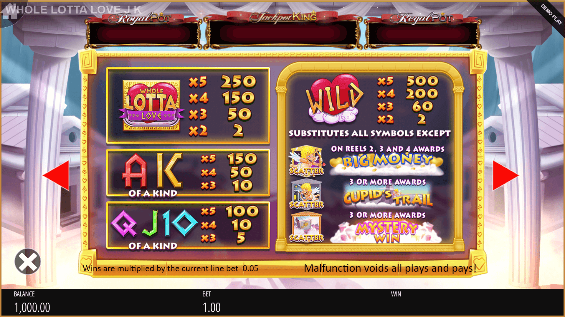 whole lotta love slot machine detail image 0