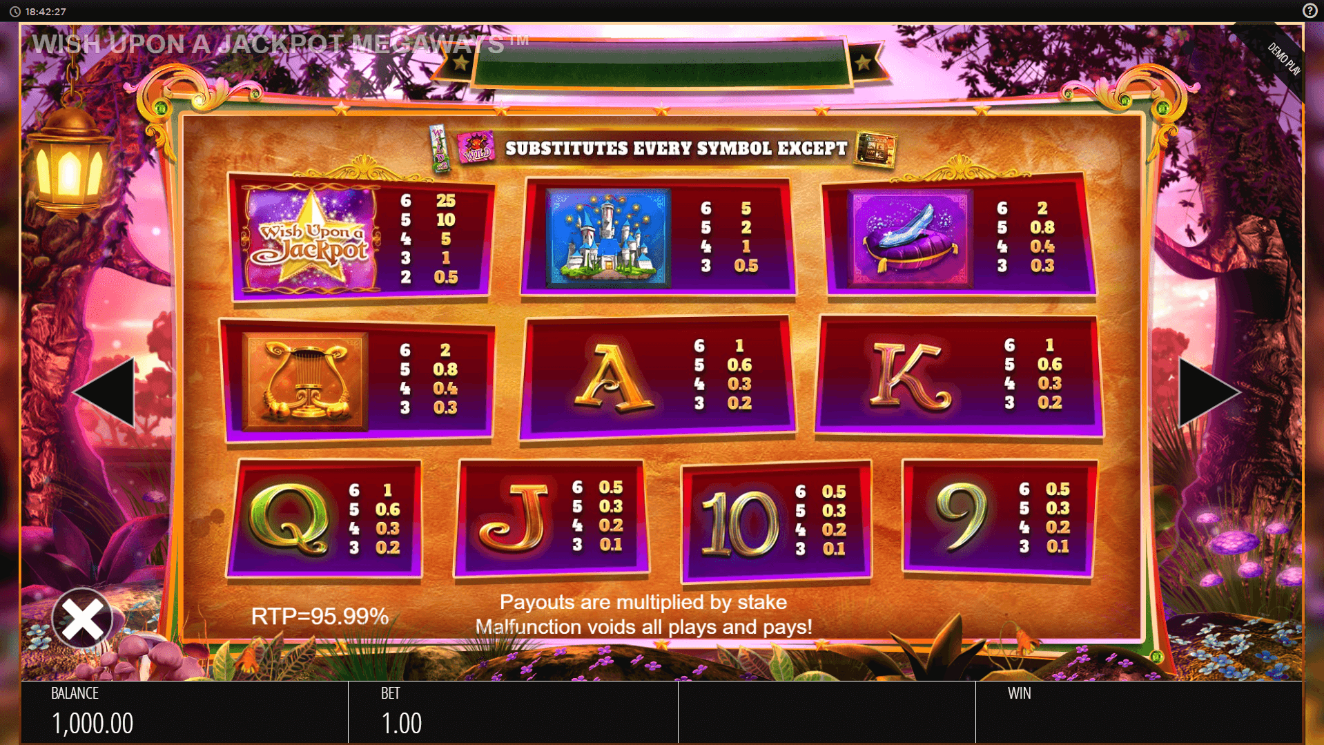 wish upon a jackpot megaways slot machine detail image 0