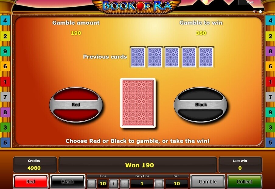 Book of Ra slot gamble