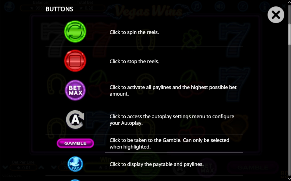 vegas wins slot machine detail image 5