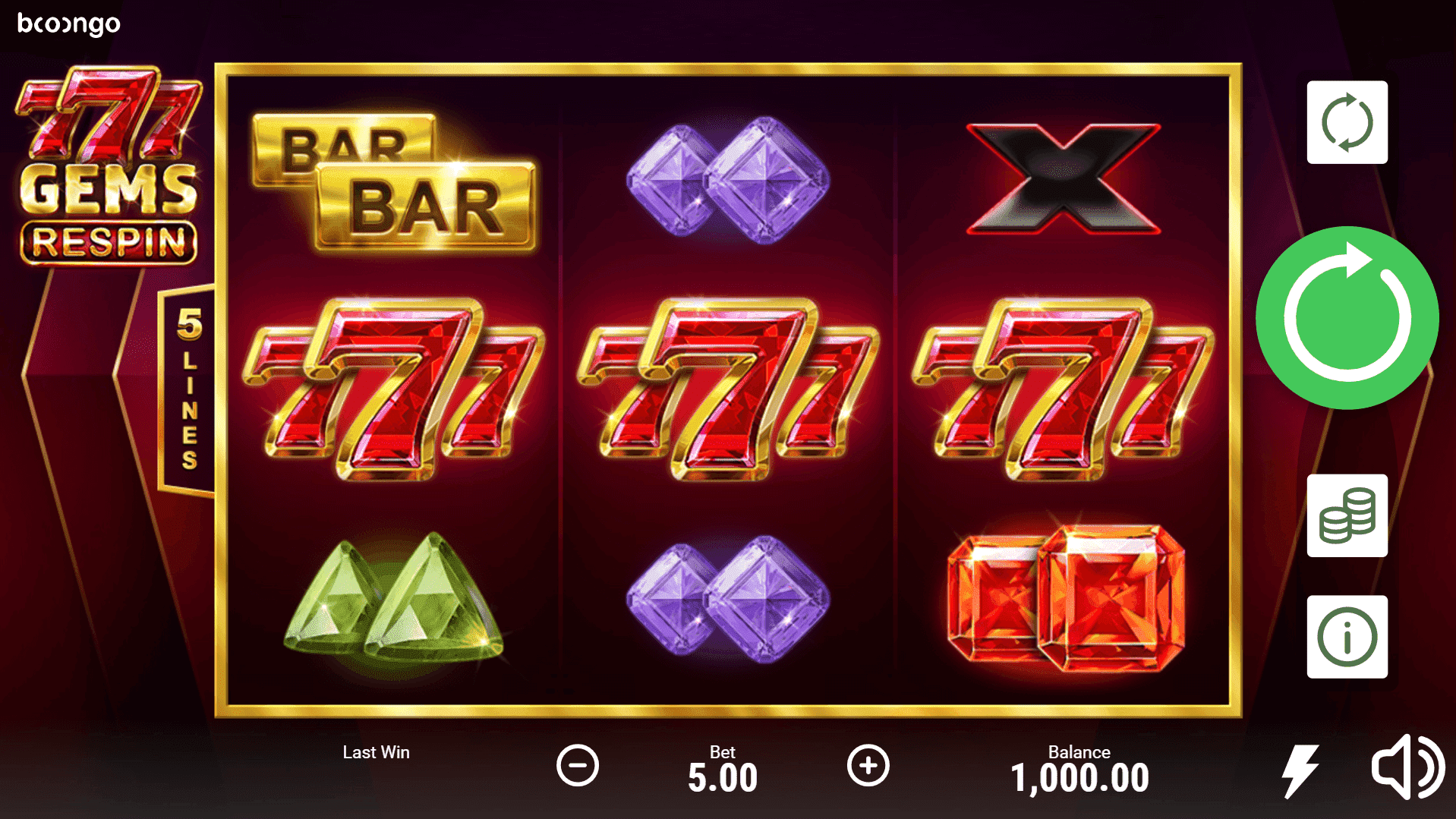 777 Gems Respin slot play free