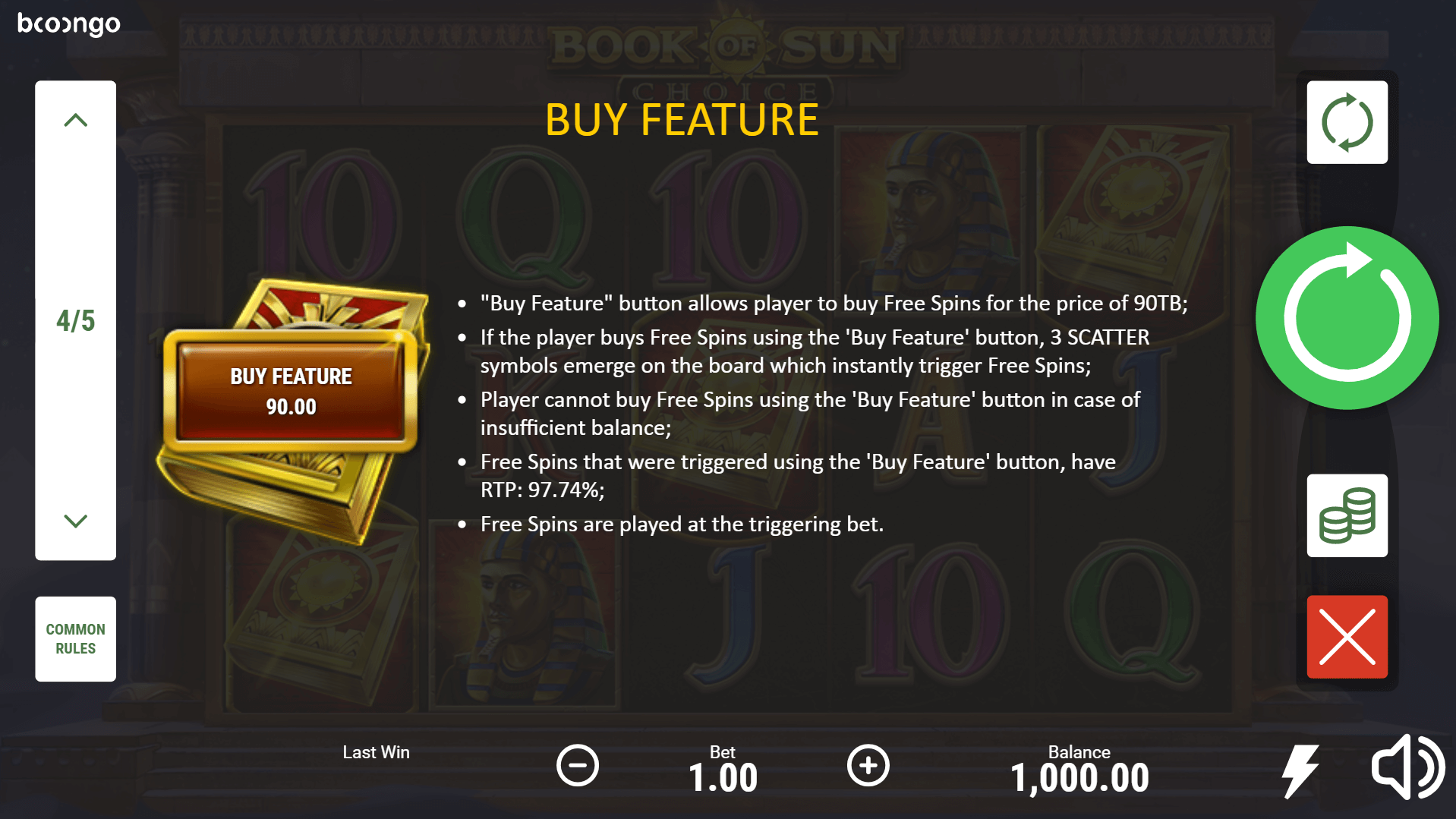 book of sun choice slot machine detail image 3