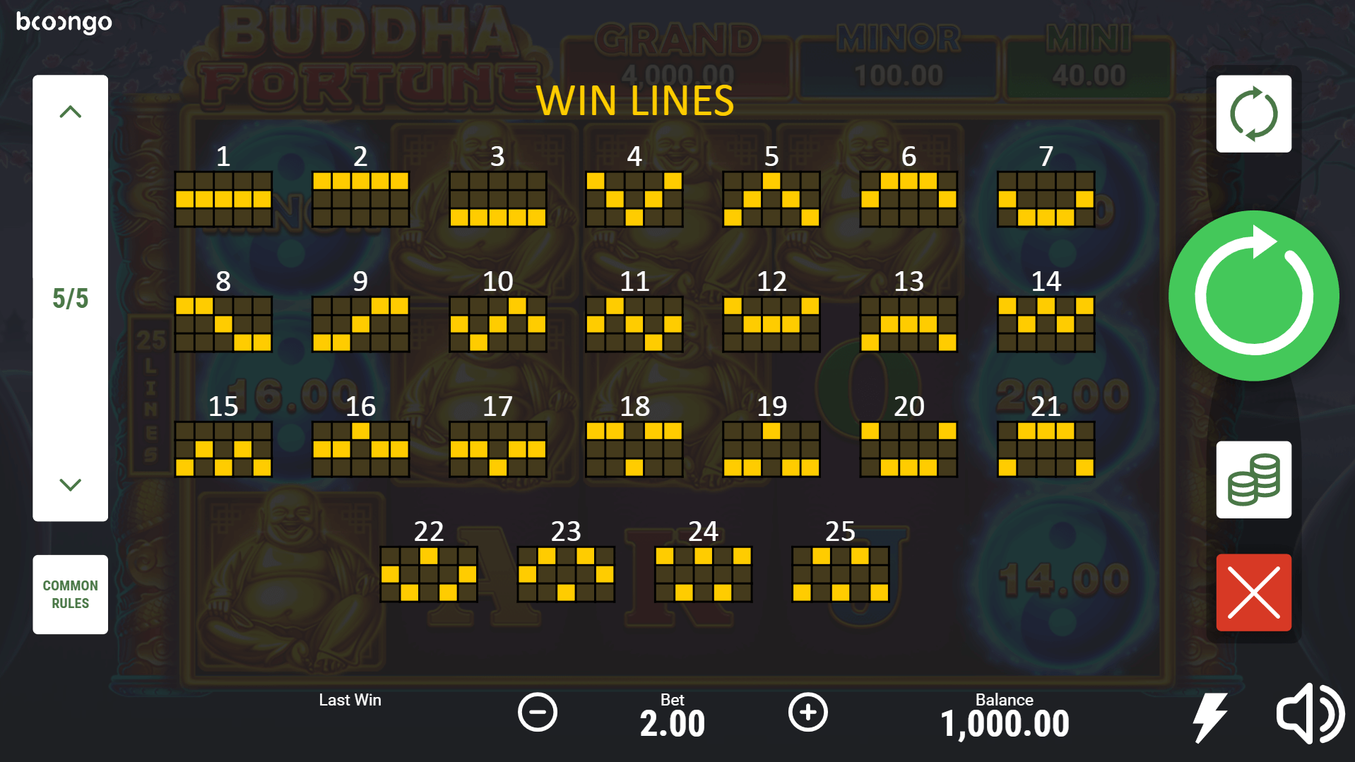 buddha fortune hold and win slot machine detail image 4