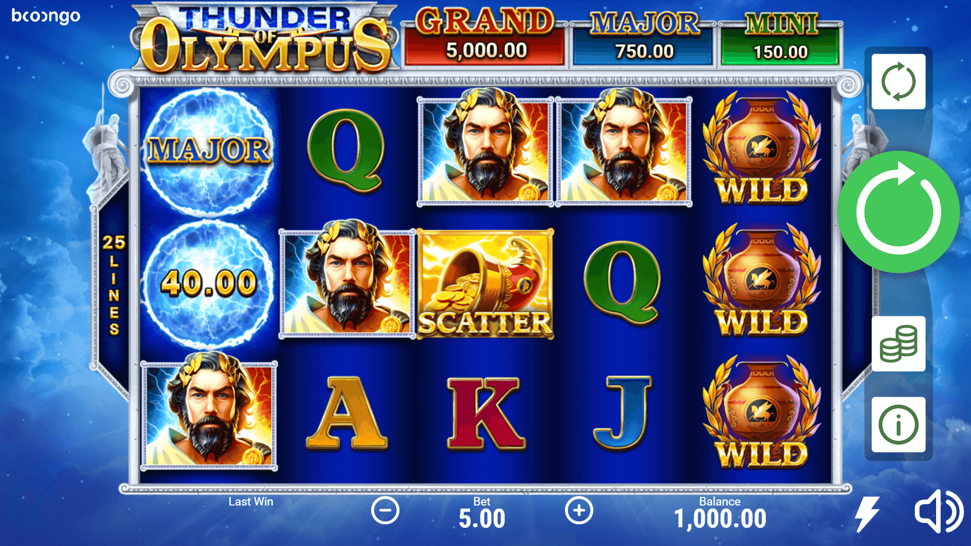 Thunder Of Olympus slot play free