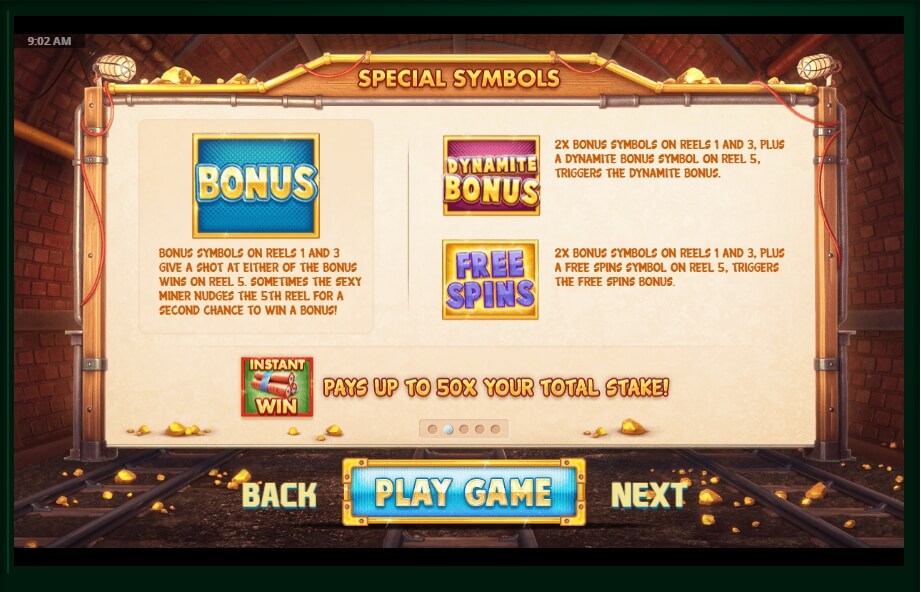 paddys luck mine slot machine detail image 3