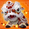 white dragon - dragon dance