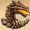 brown dragon - dragon island