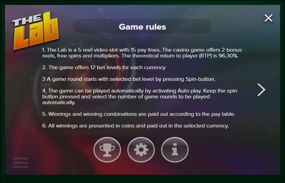 the lab slot machine detail image 3