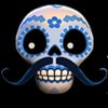blue skull - esqueleto explosivo