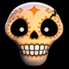 orange skull - esqueleto explosivo