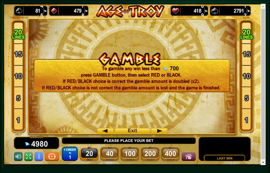 age of troy slot machine detail image 2