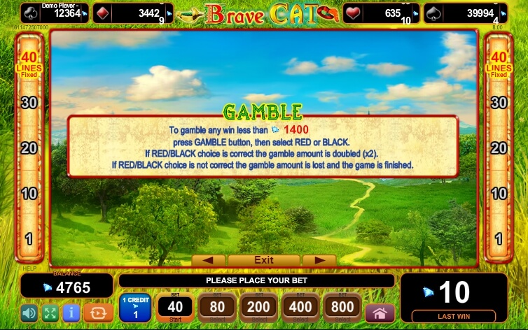 brave cat slot machine detail image 2