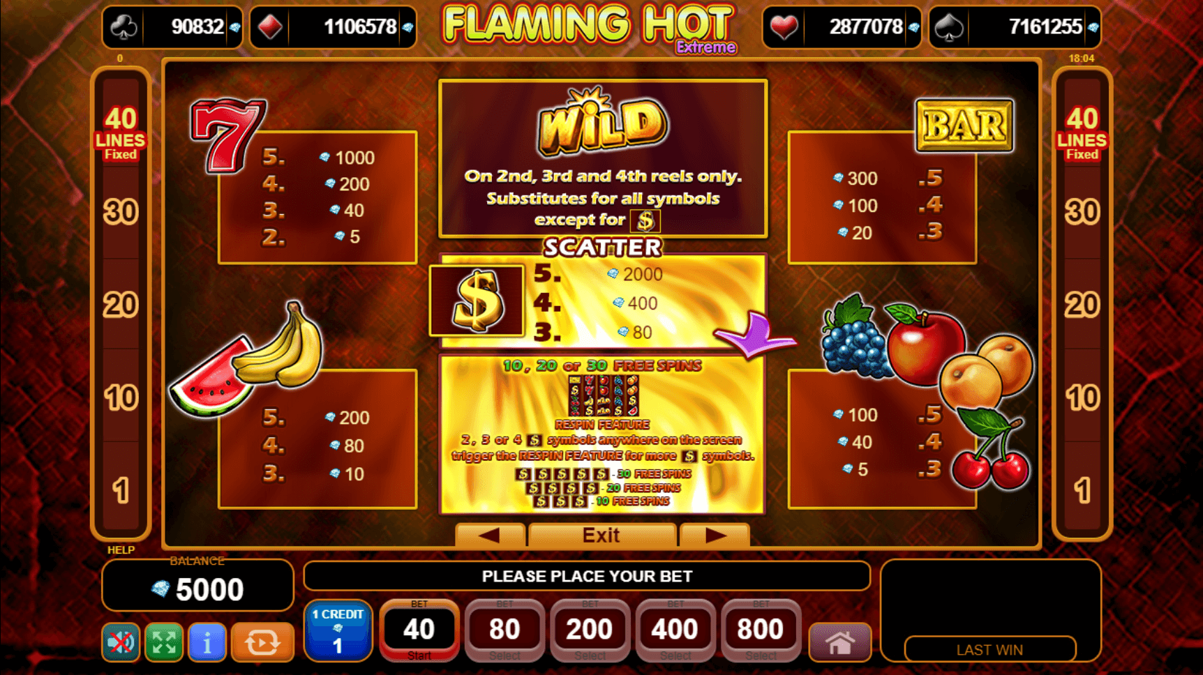 flaming hot extreme slot machine detail image 0